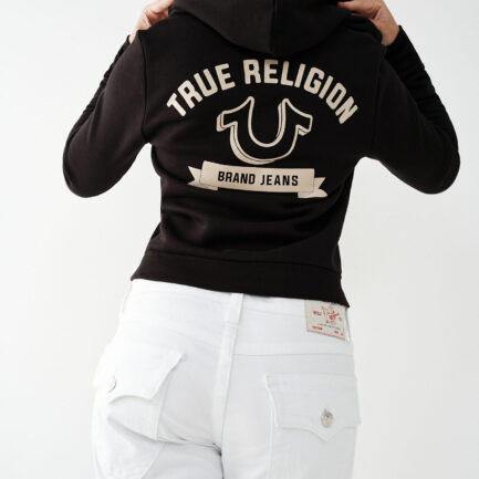 Brand Jeans True Religion Black Women Hoodie