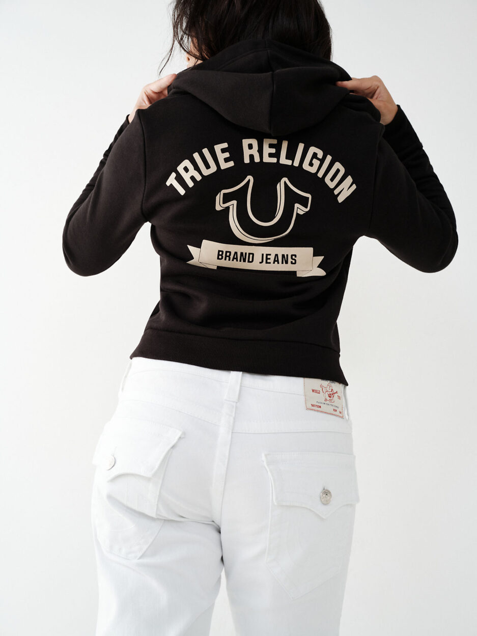 Brand Jeans True Religion Black Women Hoodie