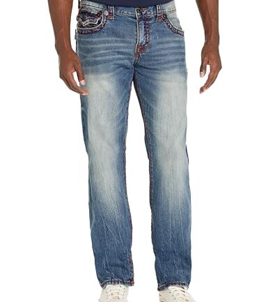True Religion Brand Jeans Men Ricky Straight Super T Jean