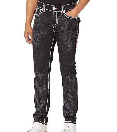 True Religion Brand Jeans Men Rocco Skinny Scorpius Black